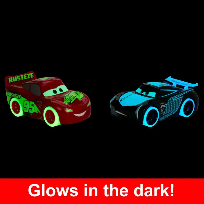 Carros de brinquedo Disney Pixar Cars Track Talkers Glow Racers